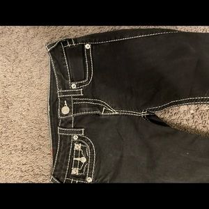 Black True Religion Skinny Jeans